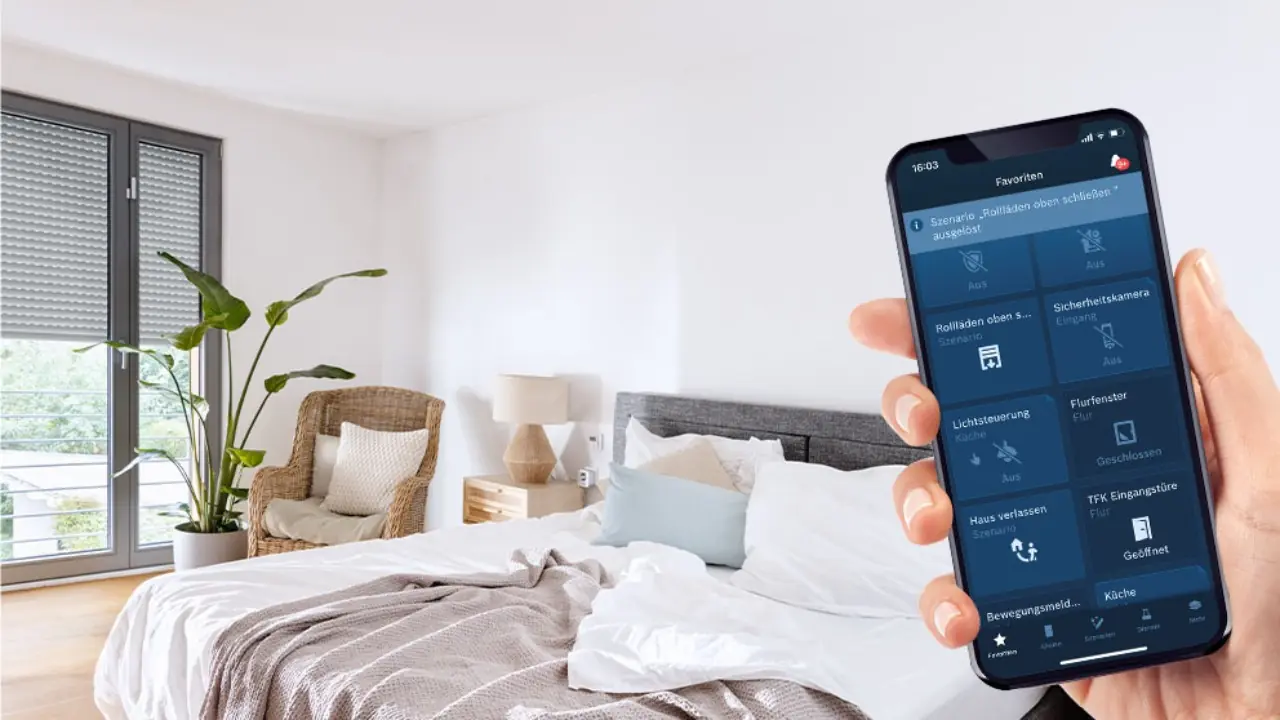 Ein Beispiel für Smart Home Rollläden mit Steuerung per Smartphone App